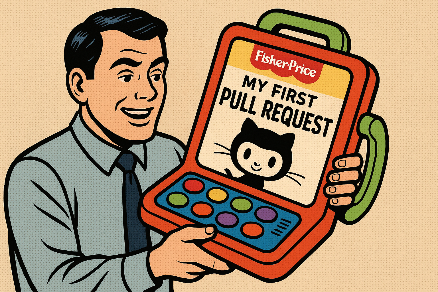 Github collabs with Fisher price for My First Pull Request