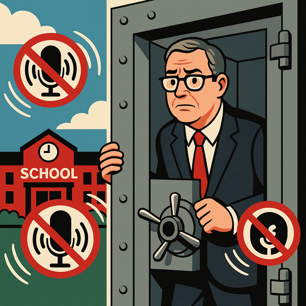 Long Island School Board Installs Panic Room Equipped With Podcast Blockers Following Imaginary Threats