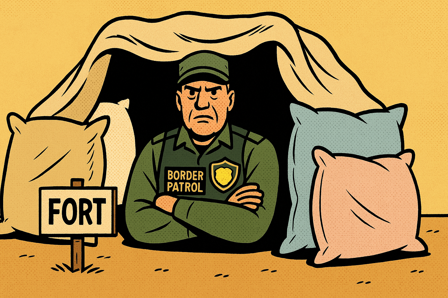 Nationwide Pillow Fort Initiative Proposed as Solution to Border Security and Personal Freedom