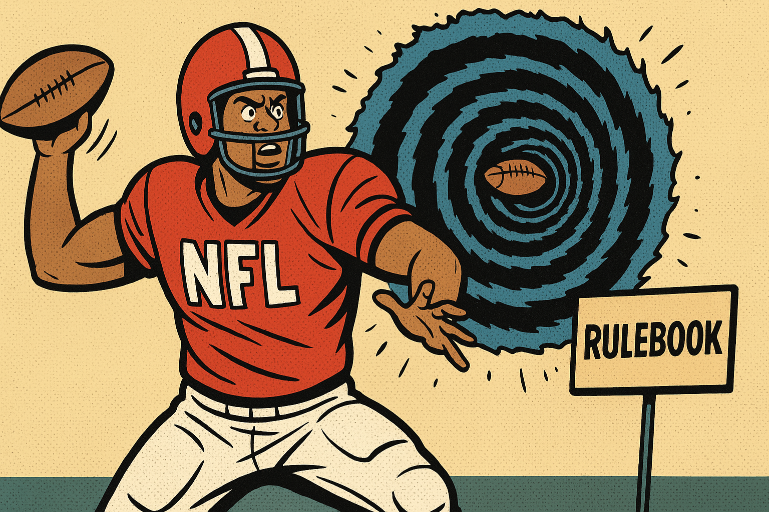 NFL Rookie Accidentally Opens Wormhole With 70-Yard Pass, League Scrambles to Update Rulebook
