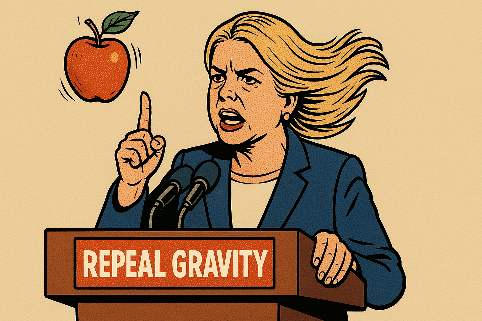 Pam Bondi Declares Left-Wing Radicals Invented Gravity, Demands Immediate Repeal for the Sake of America