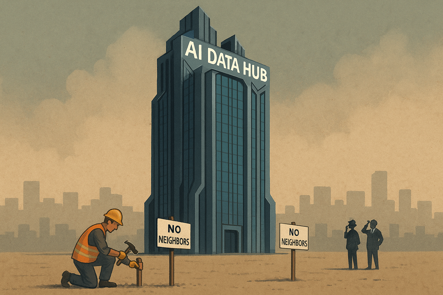 AI Data Centers Demand Skyscrapers With No Neighbors, Builders Agree