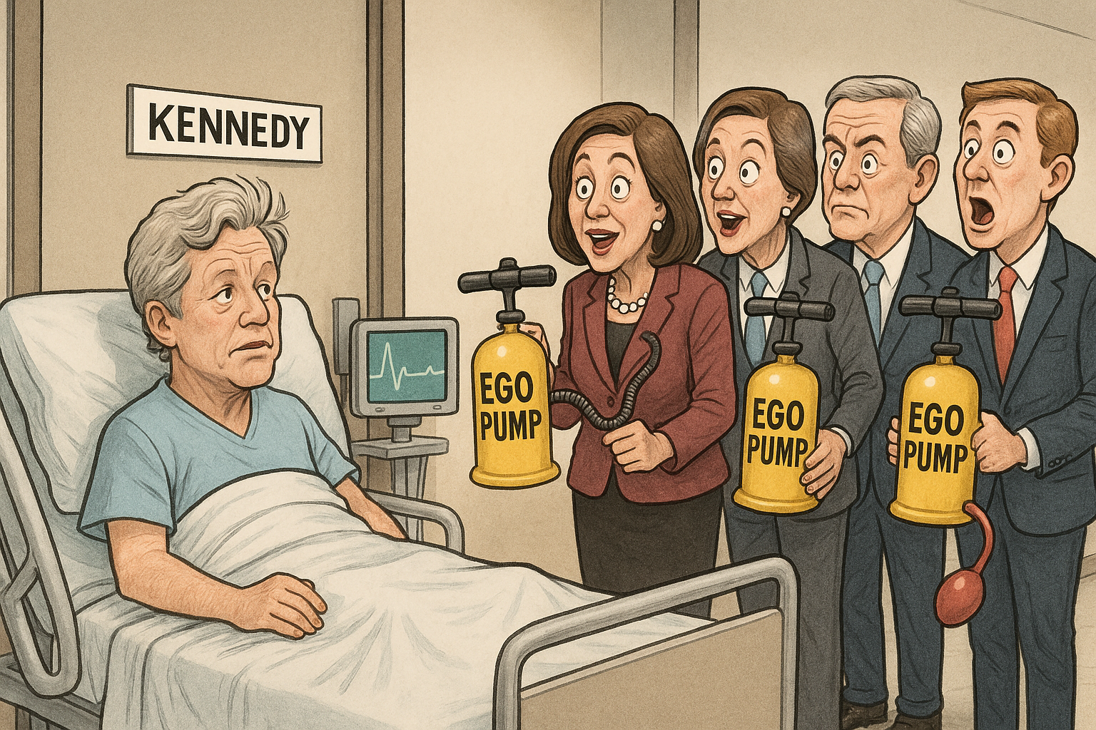 Congress Offers to Massage Kennedy’s Ego During Recovery