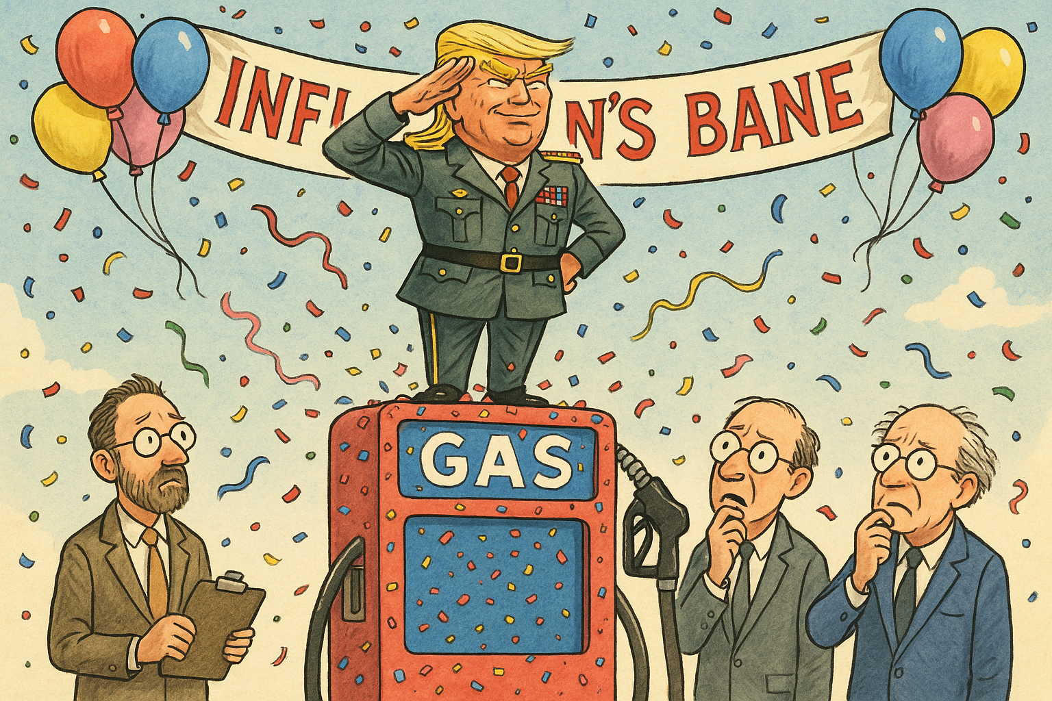 Gas Prices Plummet As Trump Declares War On Inflation as officials call it “a measured success”