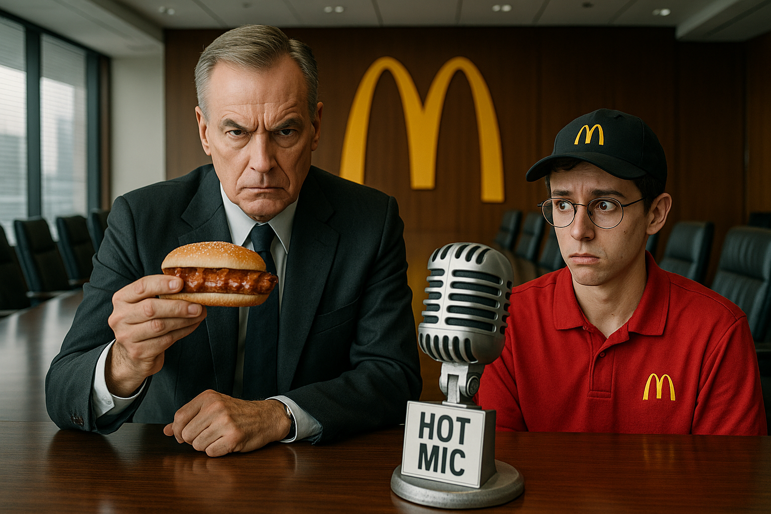 Hot Mic Catches McDonald’s CEO Telling Unpaid Intern: ‘Take A Bigger Bite Or You’re Going In The McRib’