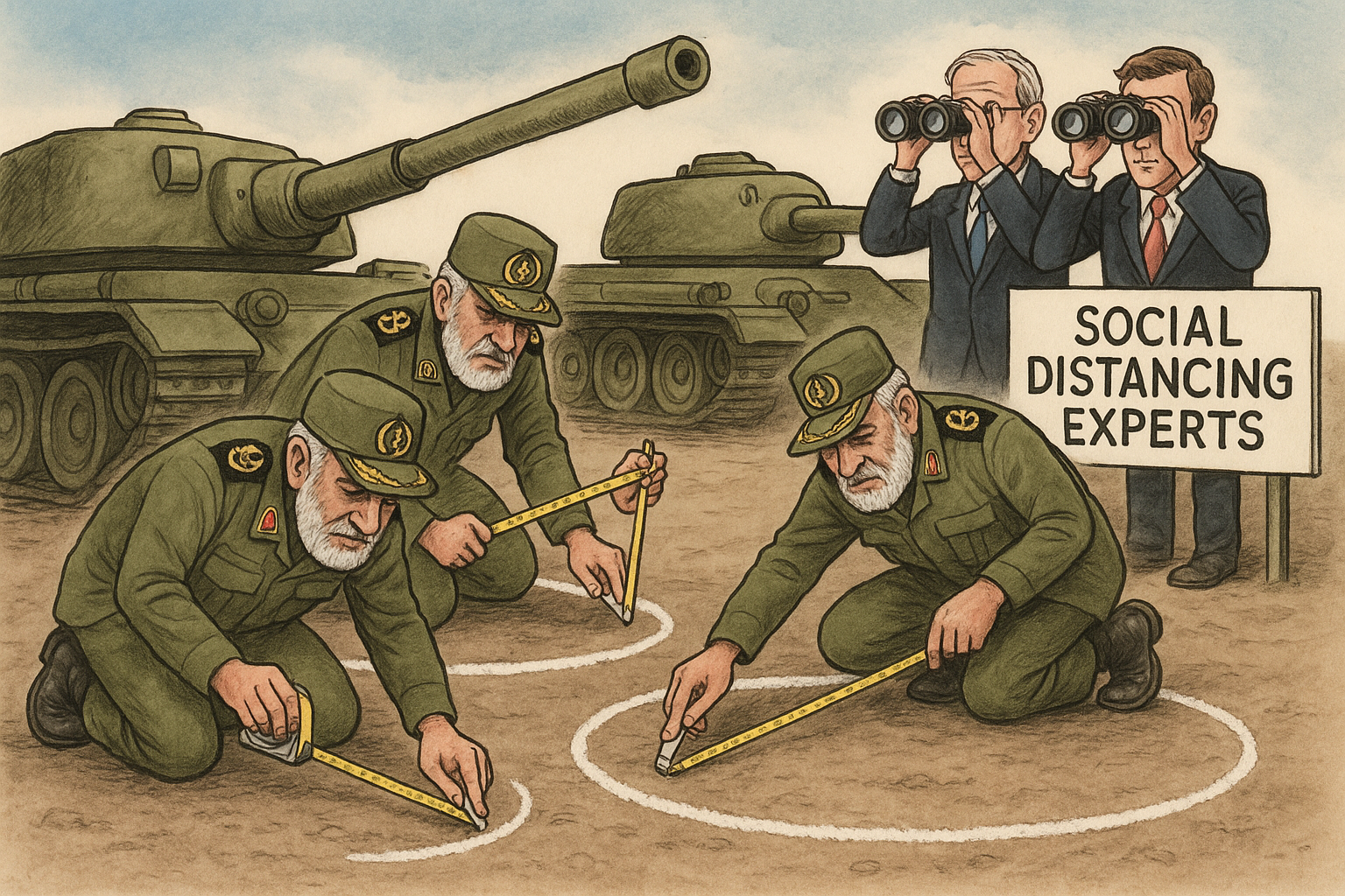 Iranian Military Now Expert in Social Distancing, Says U.S. Officials