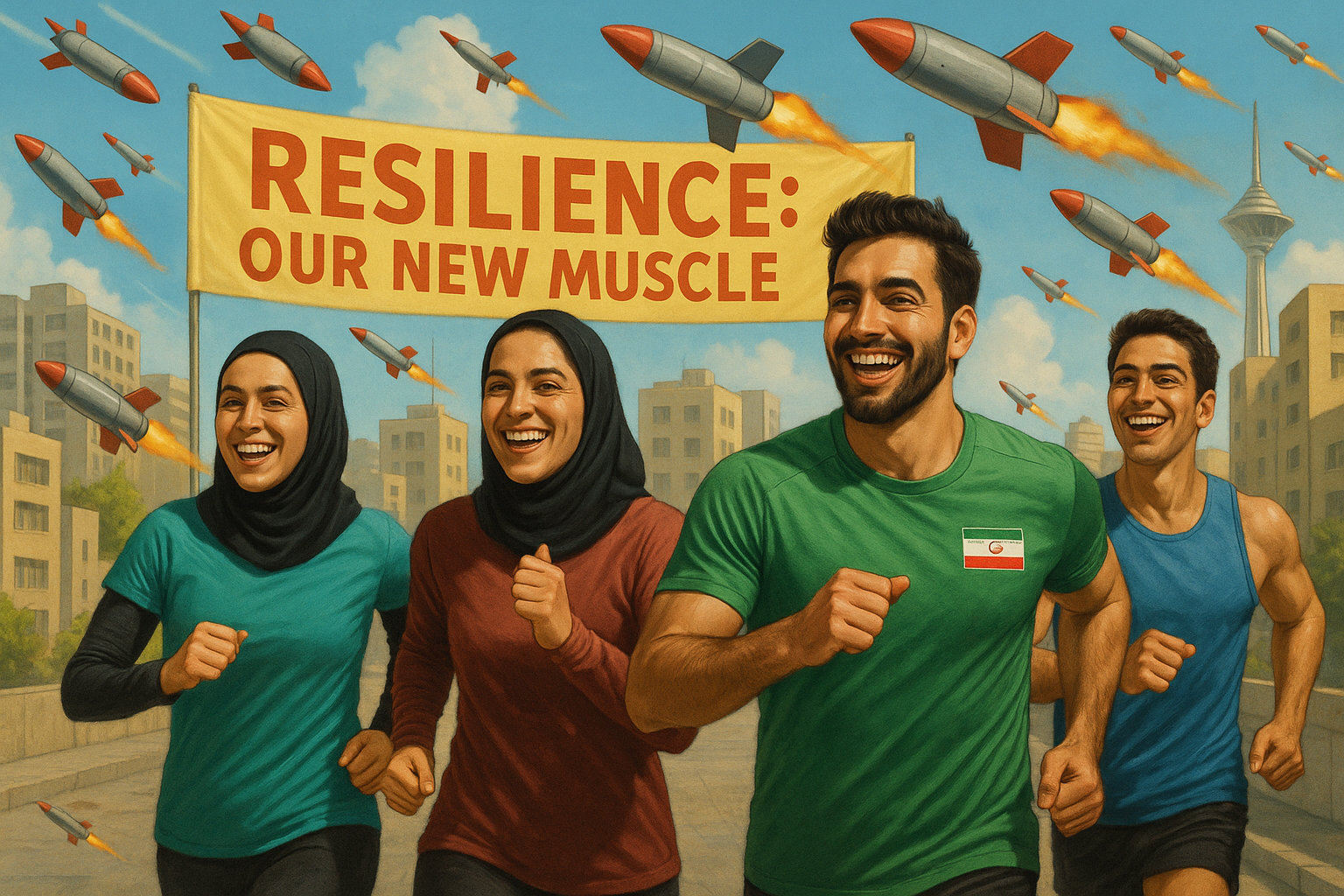 Iranians Develop New Workout Regimen: Dodging Missiles and Building Resilience