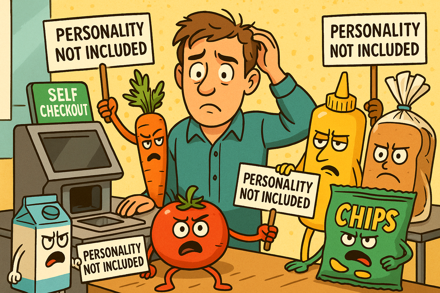 Local Man Discovers Self-Checkout Isn’t a Personality Type