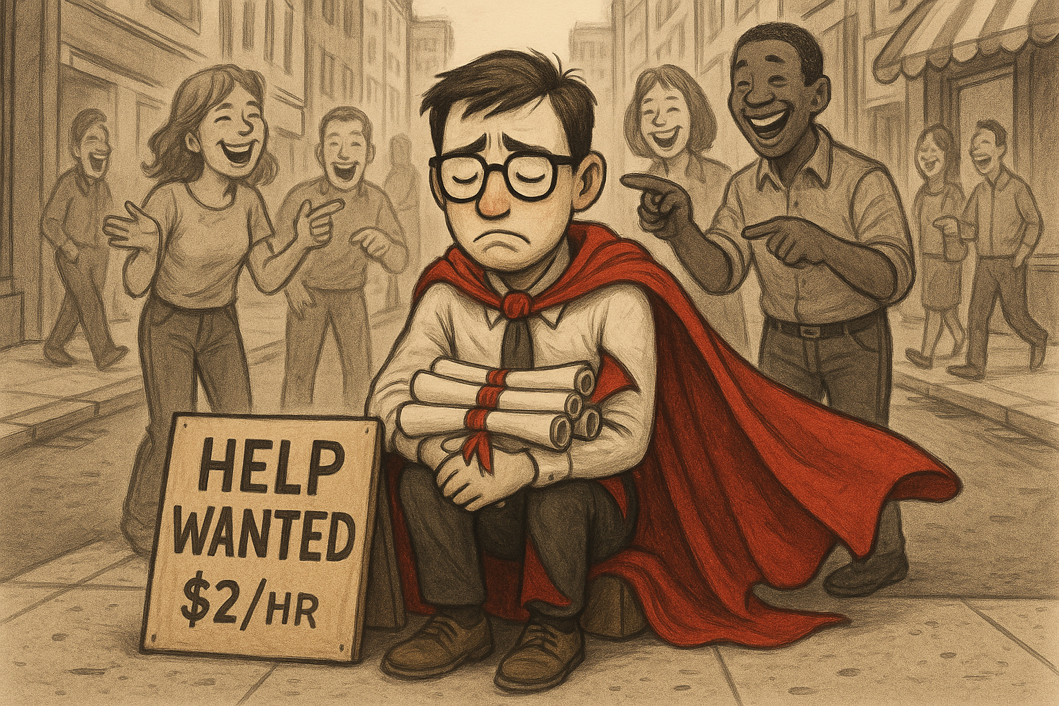 Local Man Overqualified for $2 per Hour Job, Cites 20 Years Experience as Unappreciated Genius