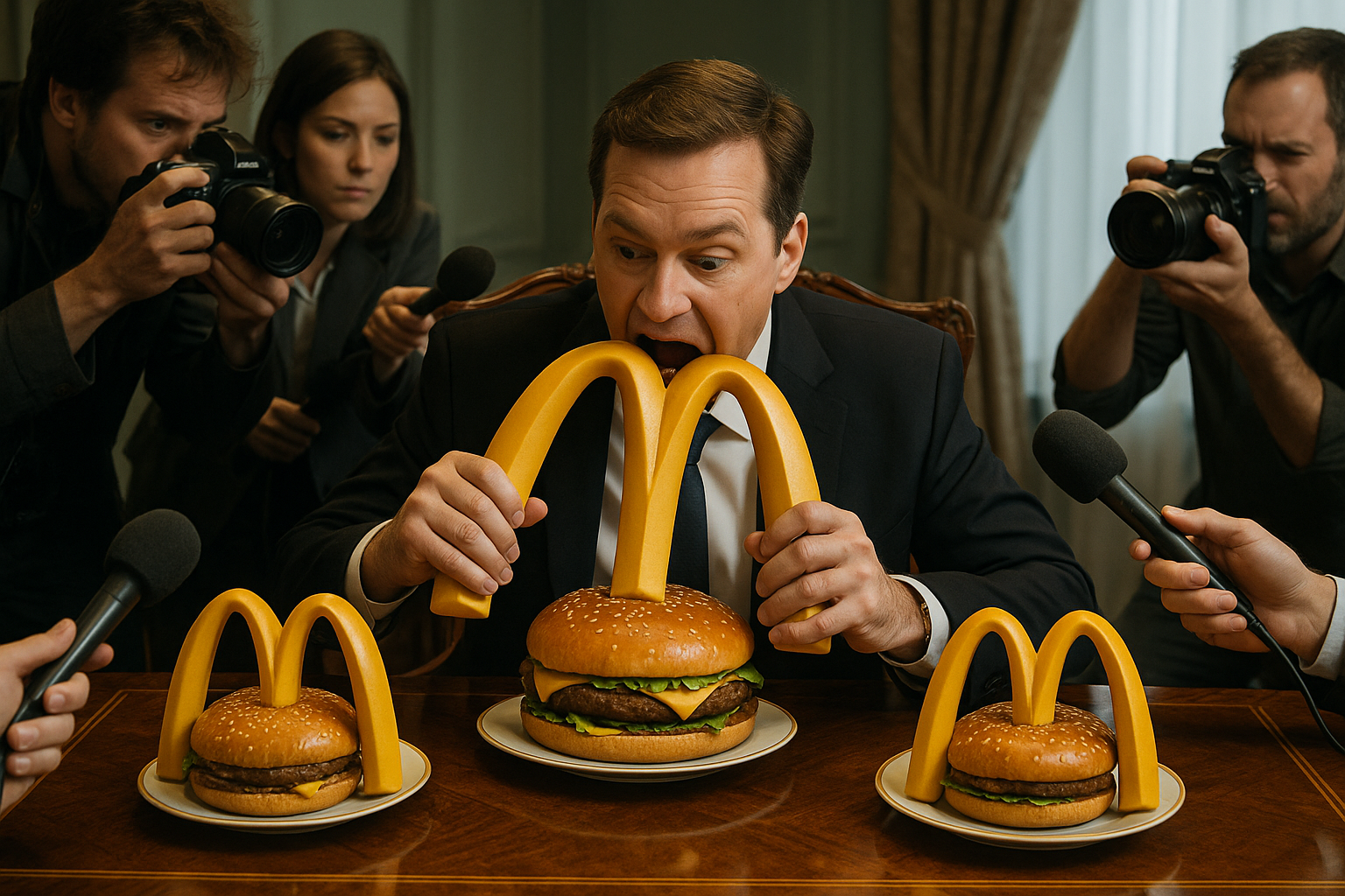 McDonald’s CEO Films Himself ‘Consuming’ Three Big Arches to Prove Product Is Food