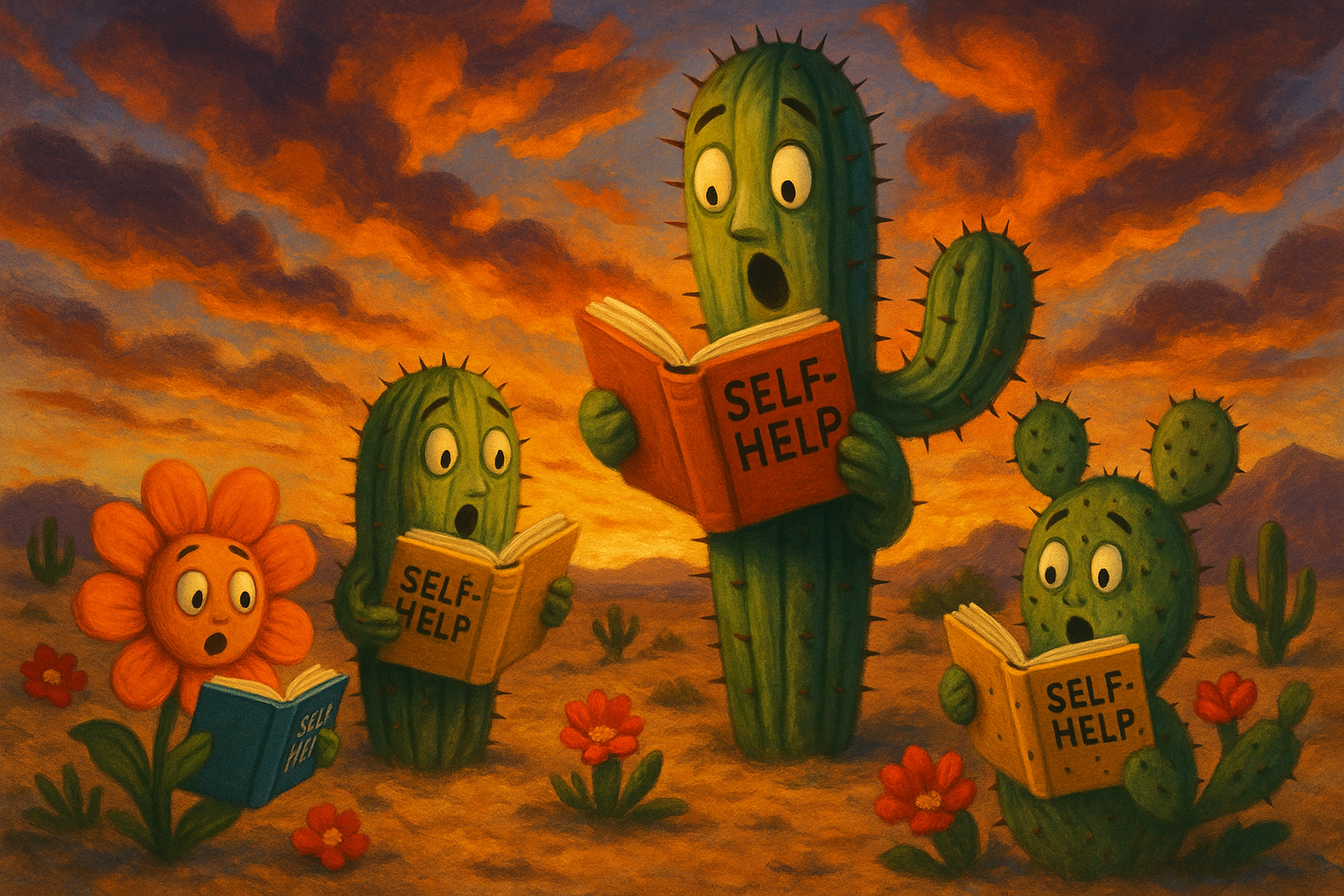 Scientists Shocked: Desert Blooms After Reading Self-Help Books