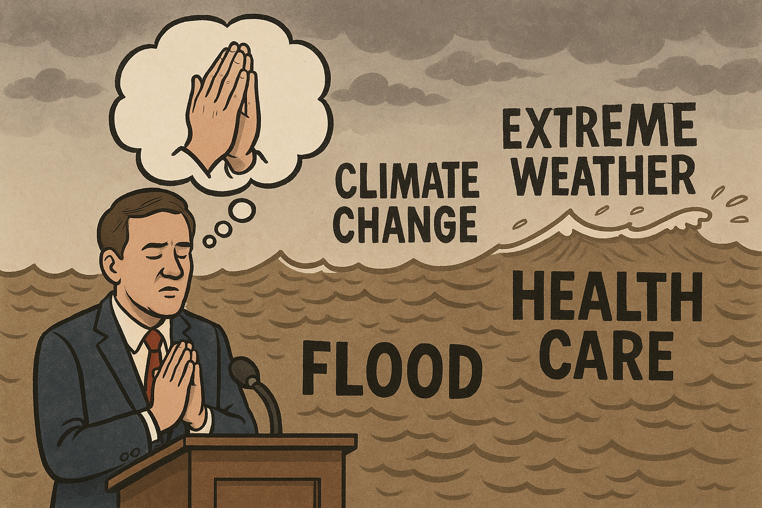 Study Finds Link Between ‘Thoughts and Prayers’ and Zero Solutions