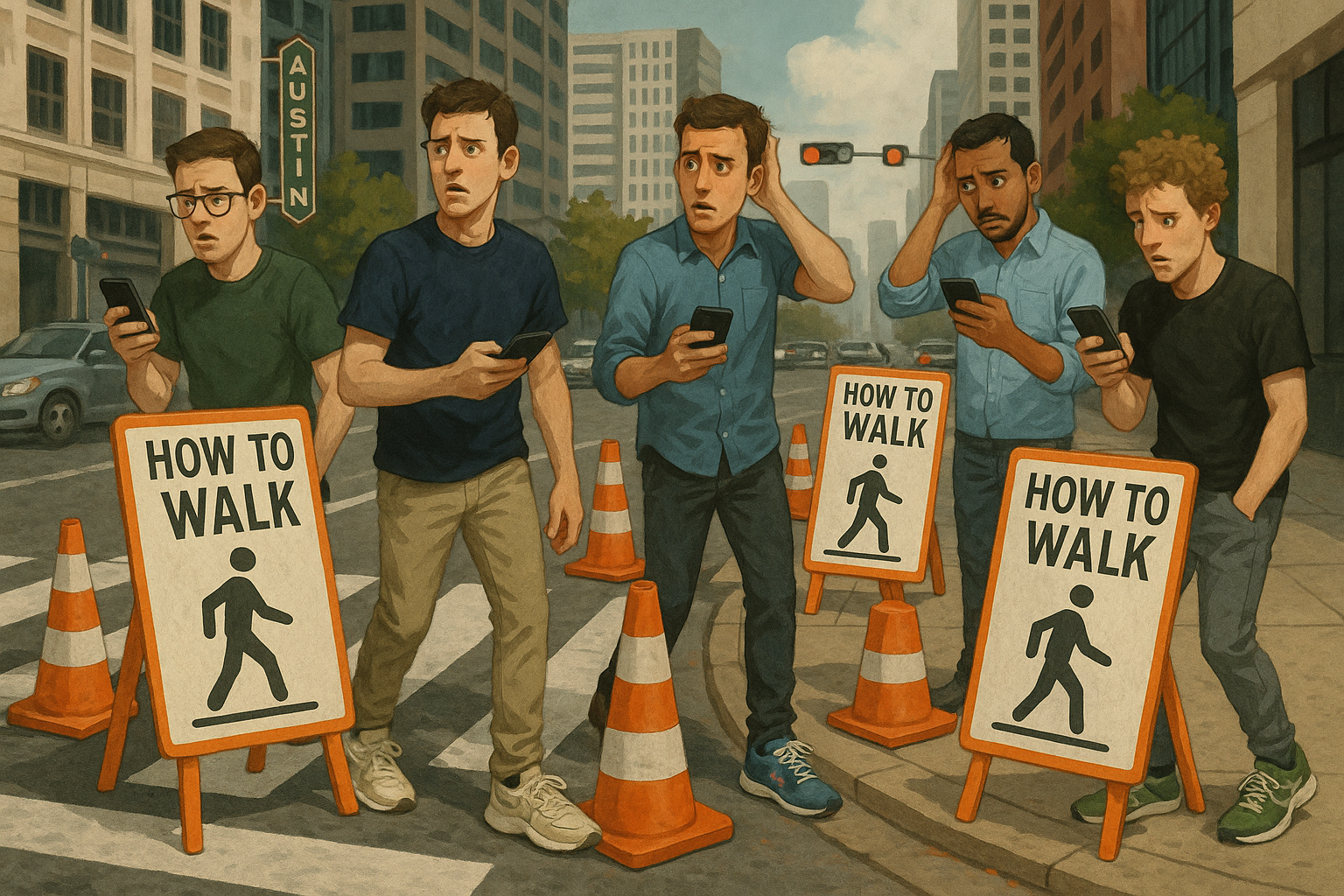 SXSW Pedestrian Infrastructure Deemed Insufficient for Annual Convergence of People Who Have Never Walked Before