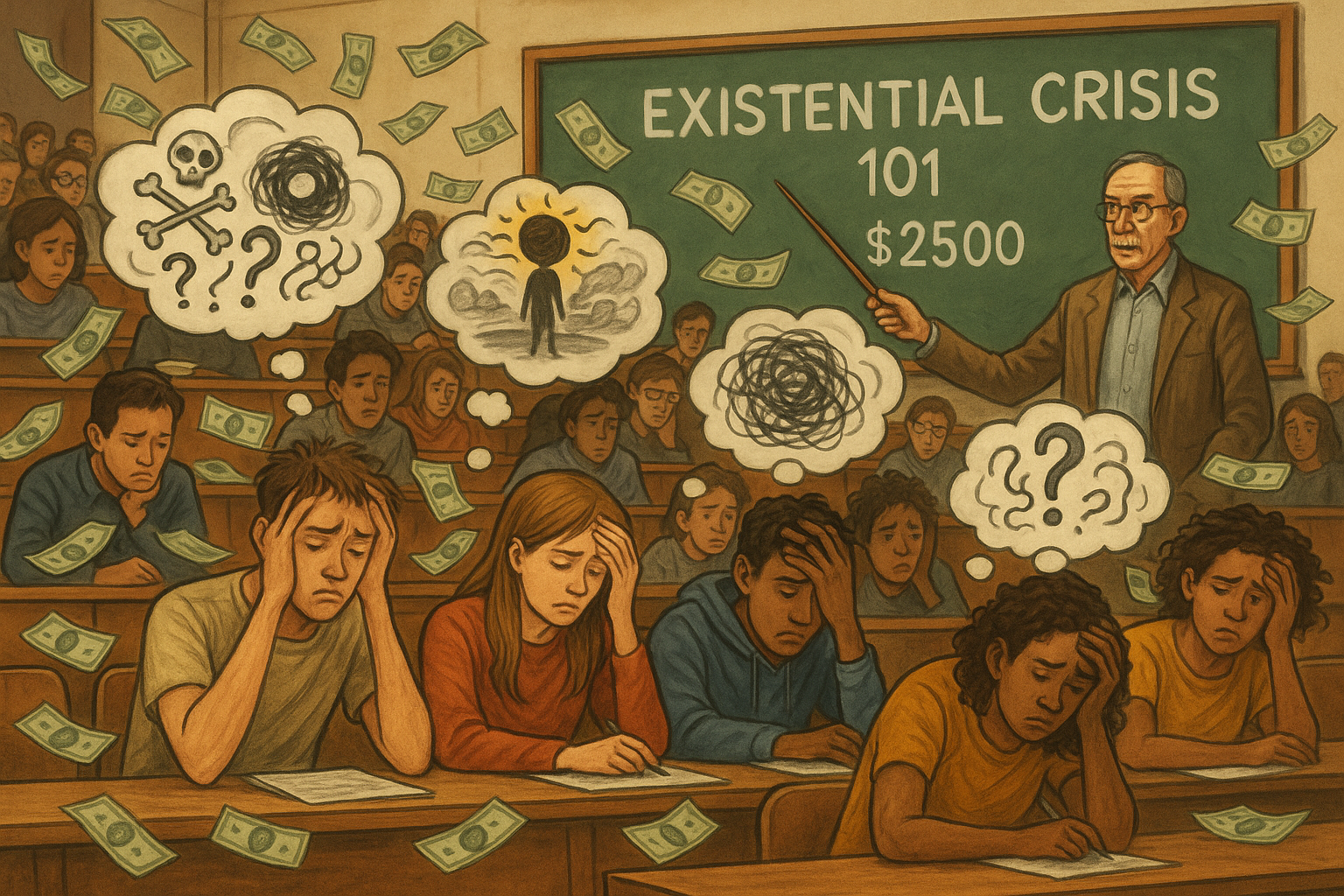University Tuition Fees Now Include ‘Existential Crisis’ Surcharge