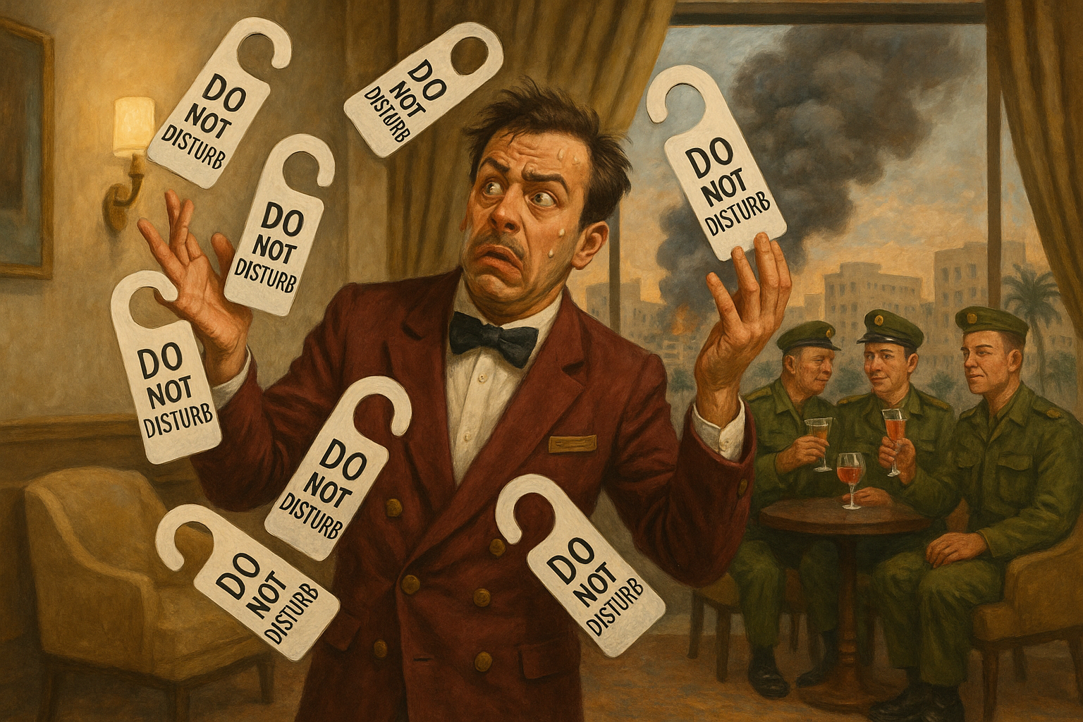 War Expands to Beirut: Hotel Concierge Struggles with Surge in ‘Do Not Disturb’ Requests