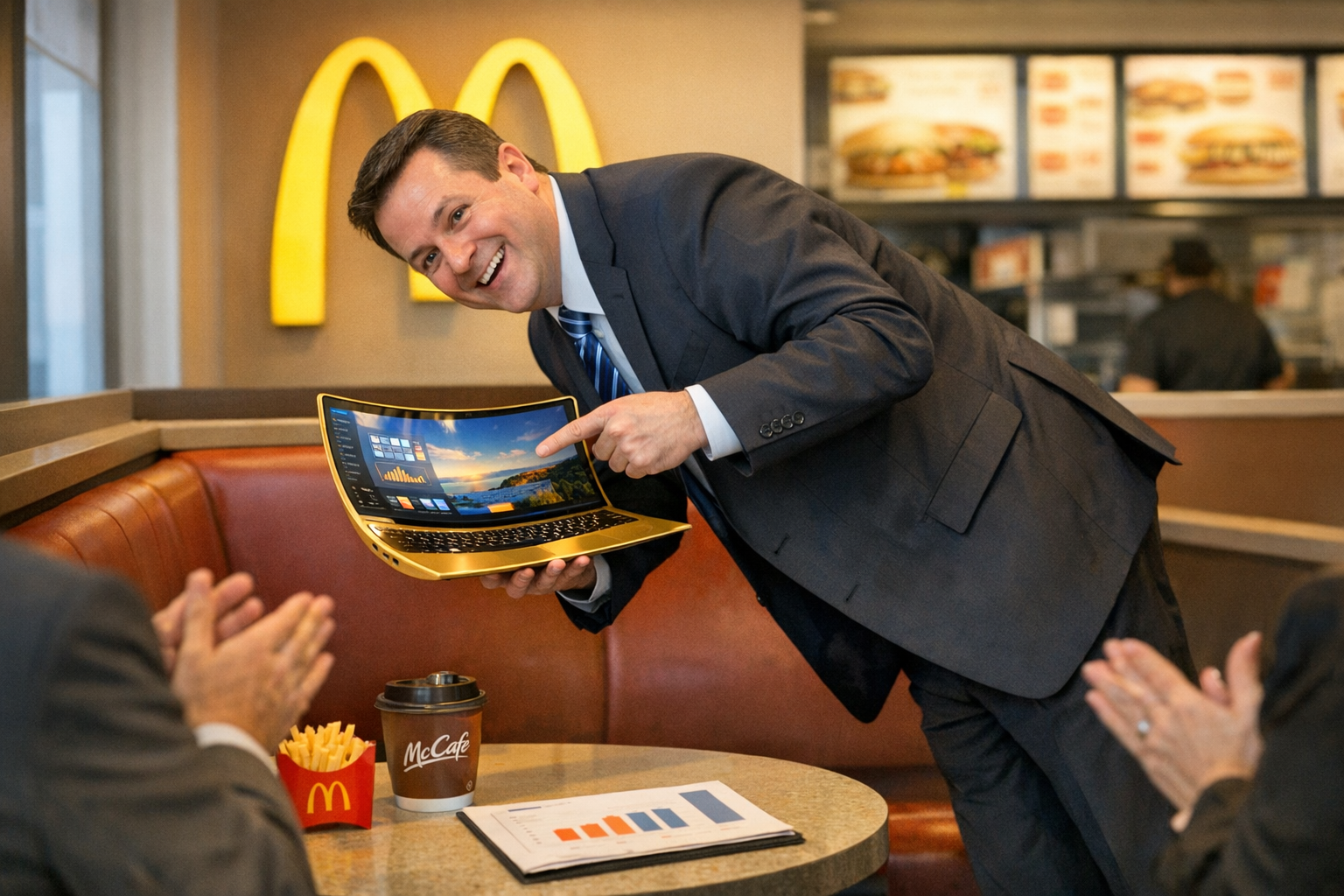 Hoping to compete with popularity of McDonald’s Big Arch, Apple announces new product